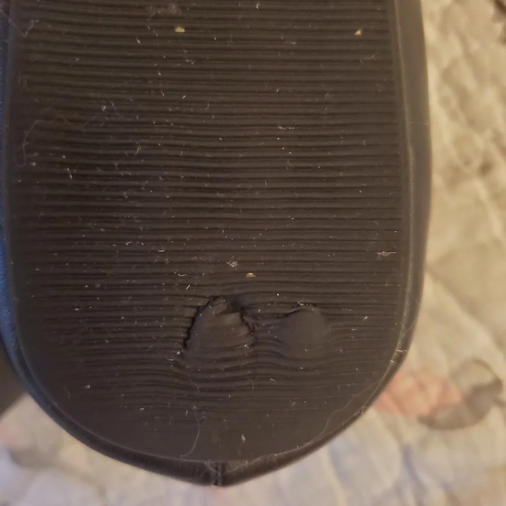 Black Ballet Flats with Studded Strap - Picture 4 of 7